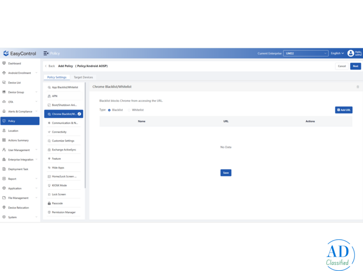 EasyControl MDM Software