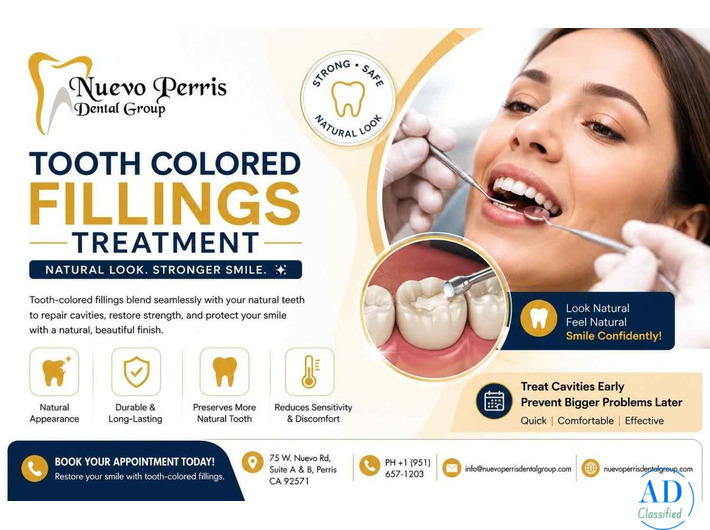 Tooth Colored Fillings Treatment in Perris - Dr. Tejas Modi