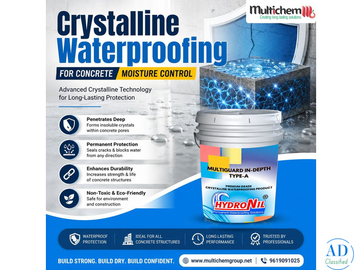 Crystalline Waterproofing Systems for Structural Protection