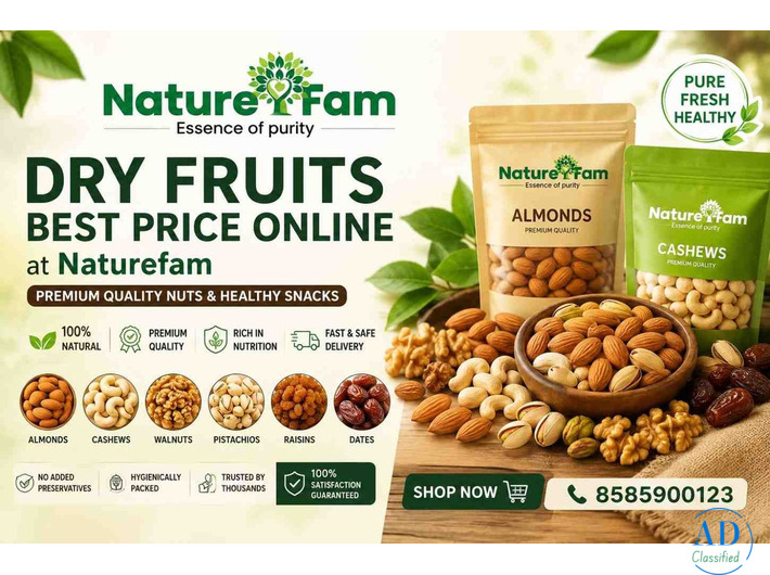 Dry Fruits Best Price Online at Naturefam – Premium Quality Nuts & Healthy Snacks