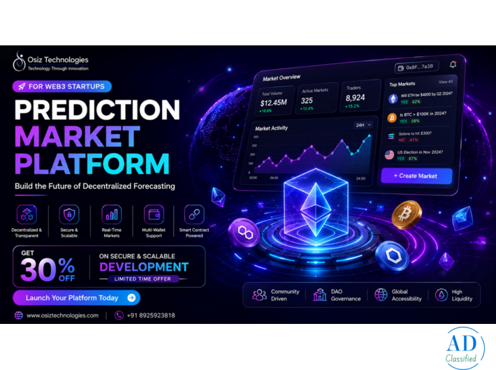 Prediction Market Platform for Web3 Startups - Get 30% Off on Secure & Scalable Development