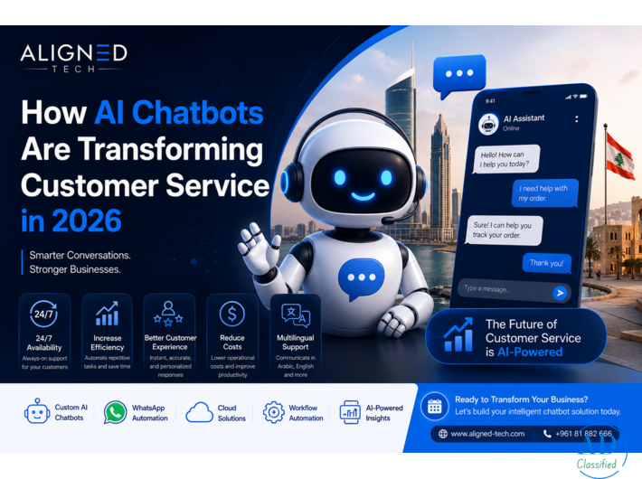 AI Chatbot Automation & Customer Service Solutions in Lebanon | 24/7 AI Support