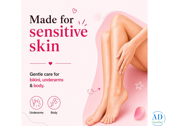 Sensitive Skin Hair Removal Powder – Gentle Care for Bikini, Underarms & Full Body