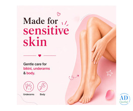 Sensitive Skin Hair Removal Powder – Gentle Care for Bikini, Underarms & Full Body