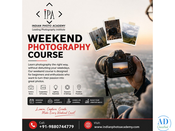 weekend photography courses in Bangalore