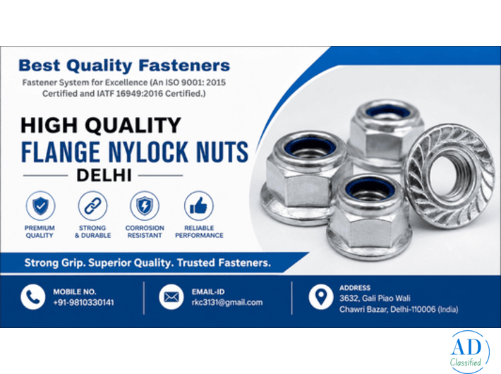 High Quality Flange Nylock Nuts Delhi