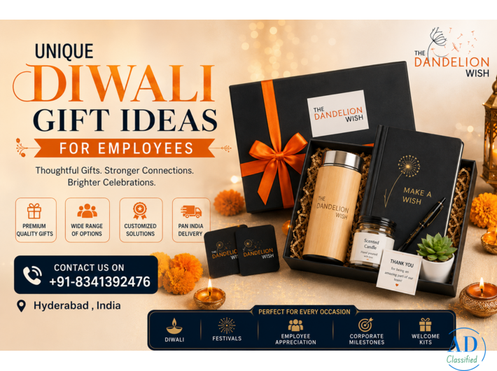 Unique Diwali Gift Ideas for Employees | Corporate Diwali Gifts by The Dandelion Wish
