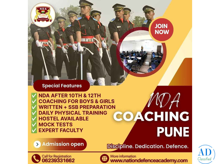 NDA Coaching with 11th in Pune