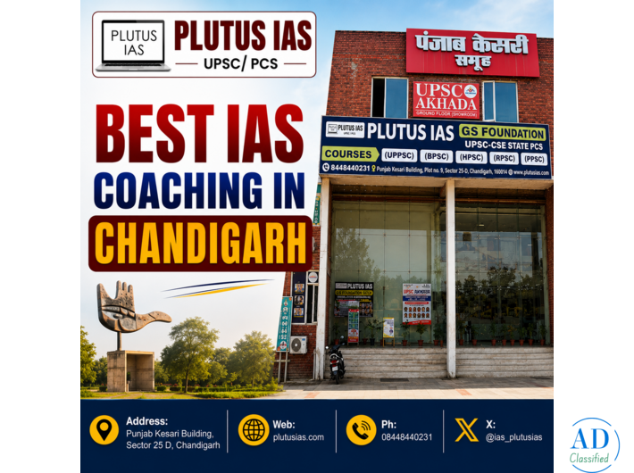 Best IAS Coaching in Chandigarh - Plutus IAS (UPSC / PCS)