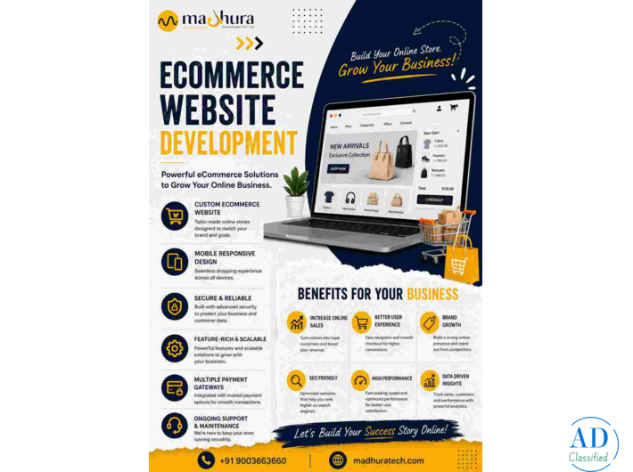 Responsive Ecommerce Website Development Services in Coimbatore