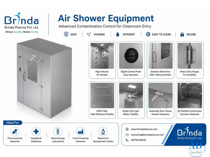 Industrial Air Shower Manufacturer and Exporter