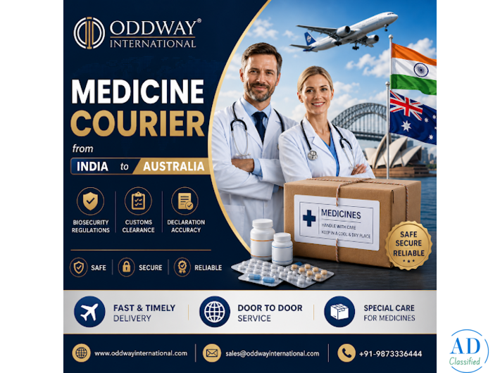Trusted Medicine Courier from India to Australia - Oddway