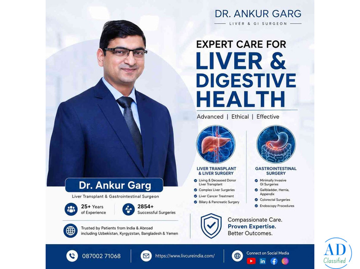 Dr Ankur Garg | Best Liver Transplant Surgeon in Delhi/NCR