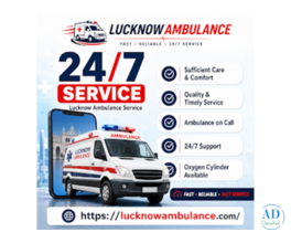 24/7 Advanced ICU Ambulance Service in Lucknow