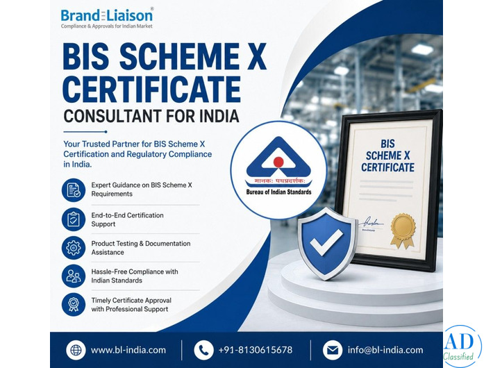 Best BIS Scheme X Certification Consultant in India for Manufacturers