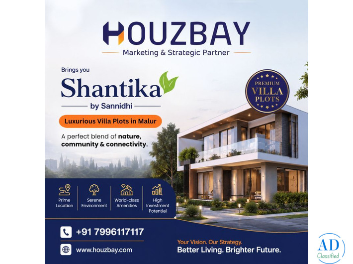 Shantika By Sannidhi Luxurious Villa Plots in Malur | Houzbay