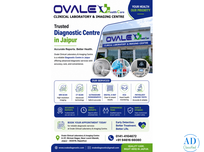 Best Diagnostic Centre in Jaipur for Accurate Testing and Imaging Services