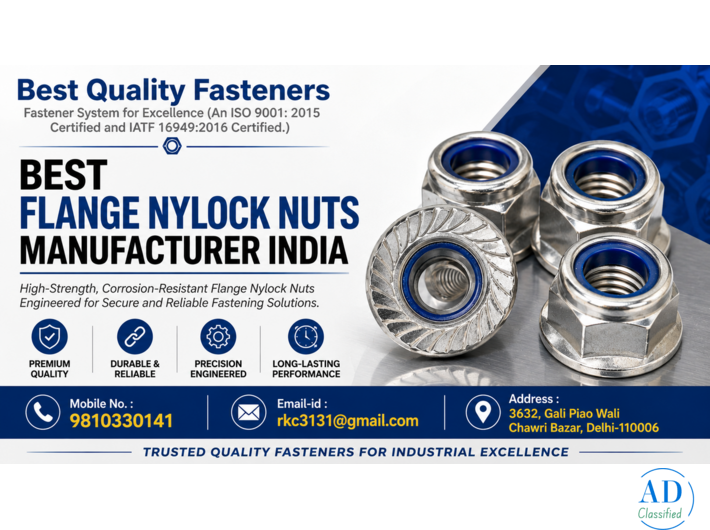 Best Flange Nylock Nuts Manufacturer India