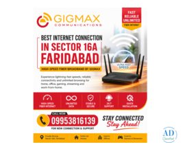 Internet Leased Line Provider in Faridabad Internet services  by Gigmax
