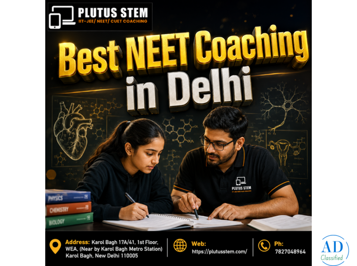 Best NEET Coaching in Delhi - Plutus STEM (NEET U.G., Online & Offline)