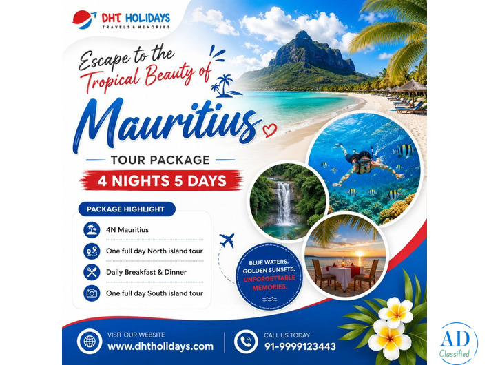 Mauritius Tour Package 4 Nights 5 Days - DHT Holidays