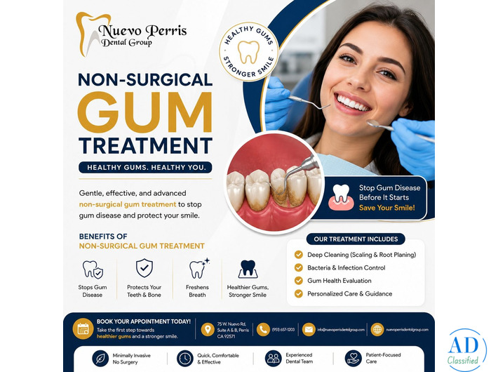 Non-Surgical Gum Treatment in Perris | Expert Gum Care