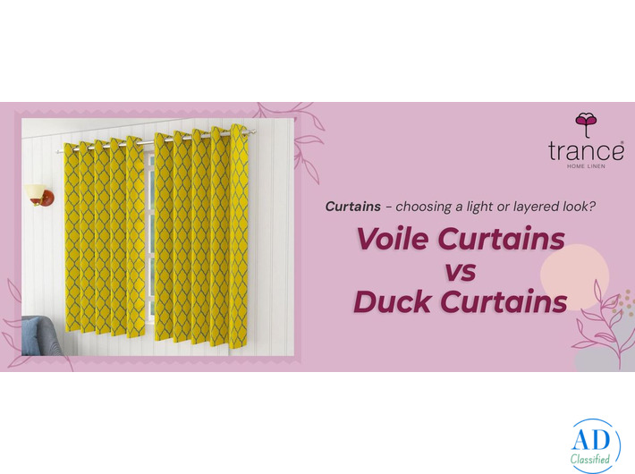 Curtains choosing a light or layerd look? Voile Curtains vs Duck Curtains