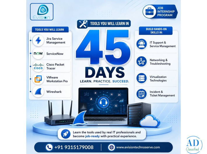 45 Days Learn Practice Succeed - Build Practical Skills - Evision Technoserve
