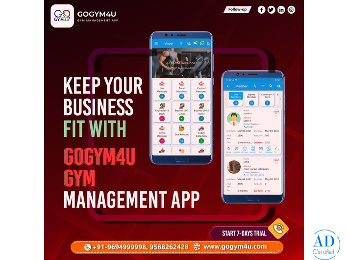 GoGym4U - The Ultimate Gym Management Mobile App for Fitness Clubs and Gym Owners