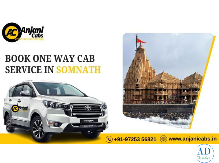 Book One Way Taxi Service in Somnath - Anjani Cabs