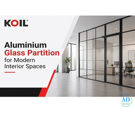 Aluminium Glass Partition for Modern Interior Spaces