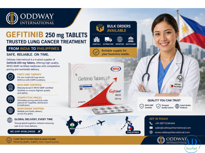 Wholesale Gefitinib Tablets IP 250 mg Price Philippines - Oddway