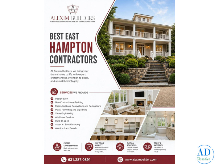 Best hamptons contractors - Alexim Builders