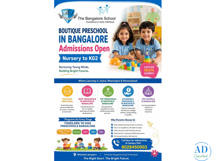 Play-Based Preschool in Bangalore for Curious Young Minds