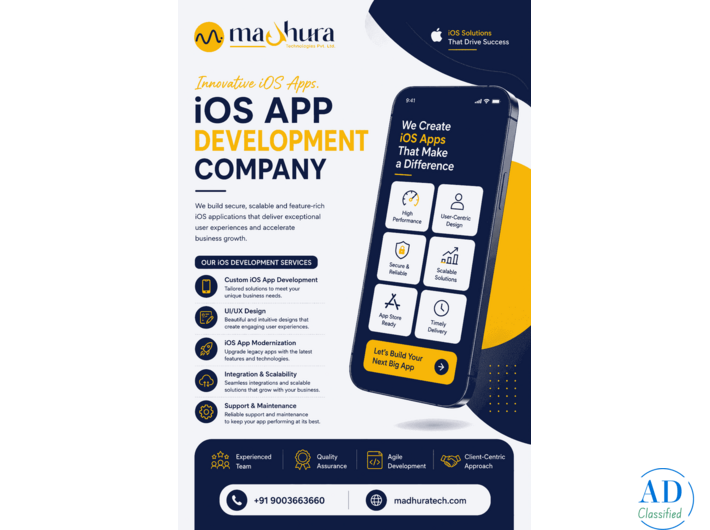 Scalable iOS App Development Company in Coimbatore – Madhura Technologies