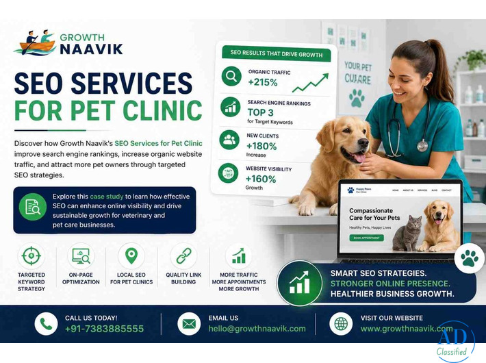 SEO Services for Pet Clinic - Growth Naavik