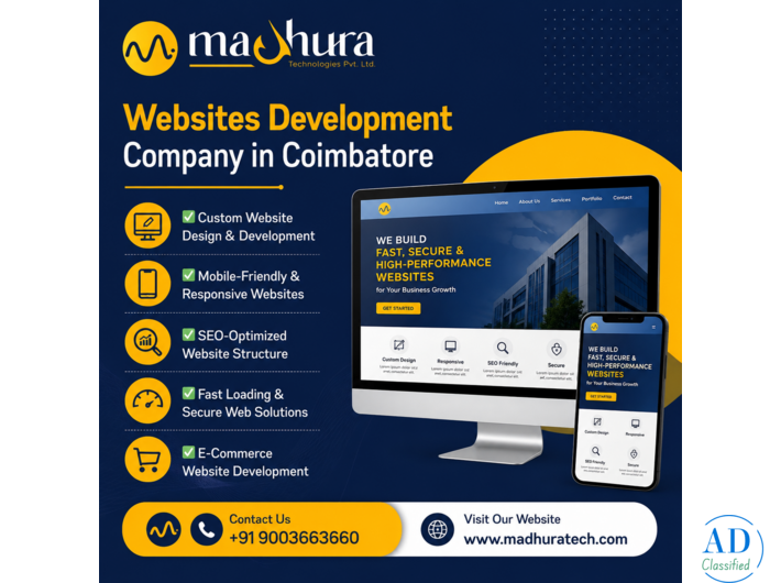 Madhura Technologies – Business Website Development Experts in Coimbatore