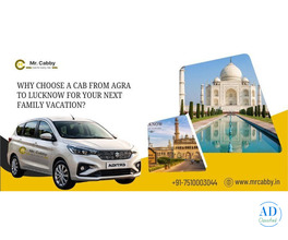 Agra to Lucknow Cab Service – Comfortable & Affordable Family Taxi