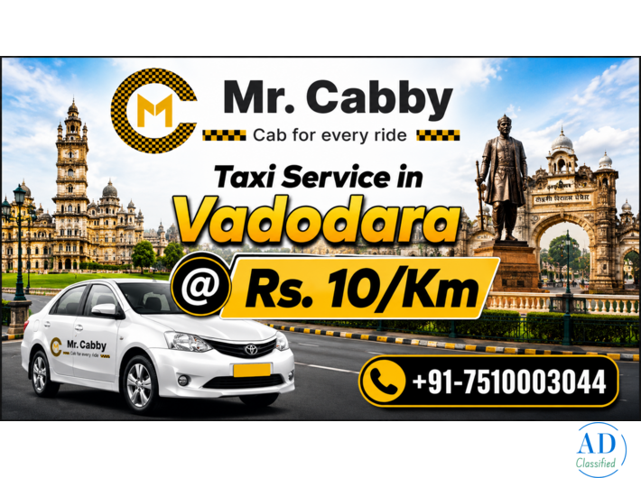 Best Taxi Service in Vadodara – Travel with MrCabby