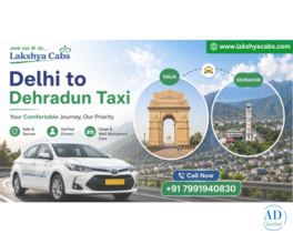 Delhi to Dehradun Cab Service for One-Way & Round Trips