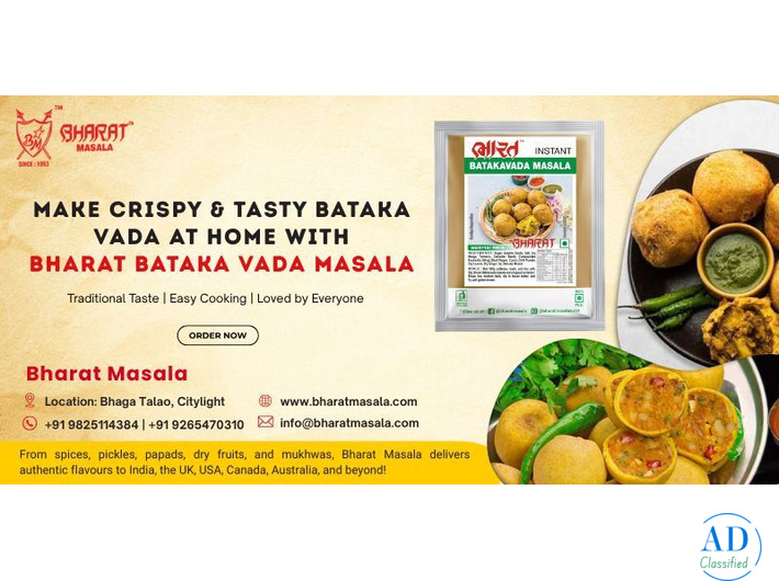 Make Crispy & Tasty Bataka Vada at Home with Bharat Bataka Vada Masala