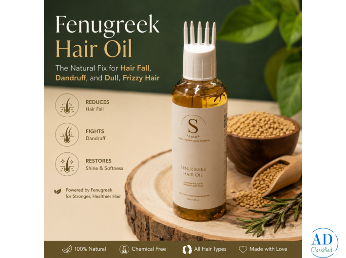 Fenugreek Hair Oil for Hair Fall & Dandruff