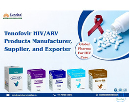 Tenofovir HIV/ARV Products Manufacturer, Supplier, and Exporter