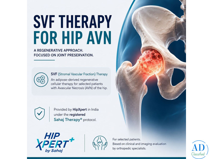 SVF Therapy for Hip AVN in India | Sahaj Therapy® by HipXpert