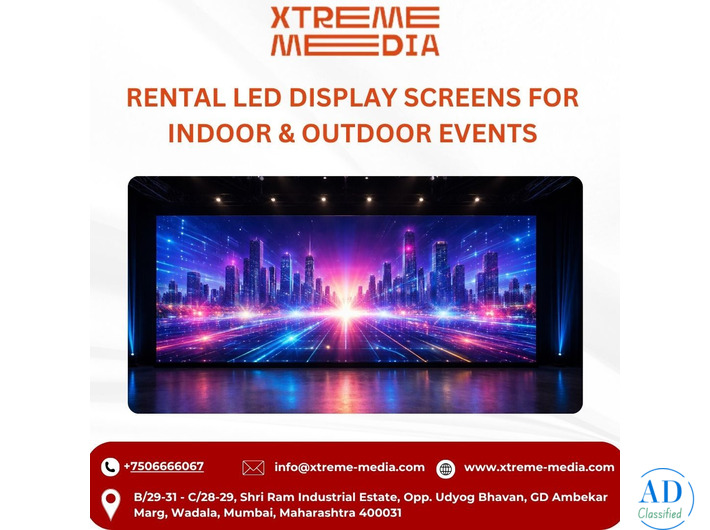 Rental LED Display Screens for Indoor & Outdoor Events