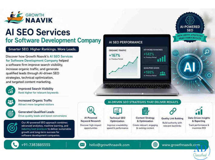 AI SEO Services for Software Development Company - Growth Naavik