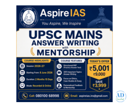UPSC Mains Answer Writing with Mentorship   | Aspire IAS