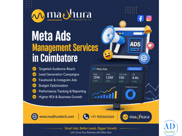 Madhura Technologies – Powerful Meta Ads Management Services in Coimbatore for Growth