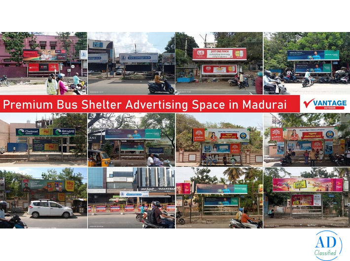 Premium Bus Shelter Advertising Space in Madurai