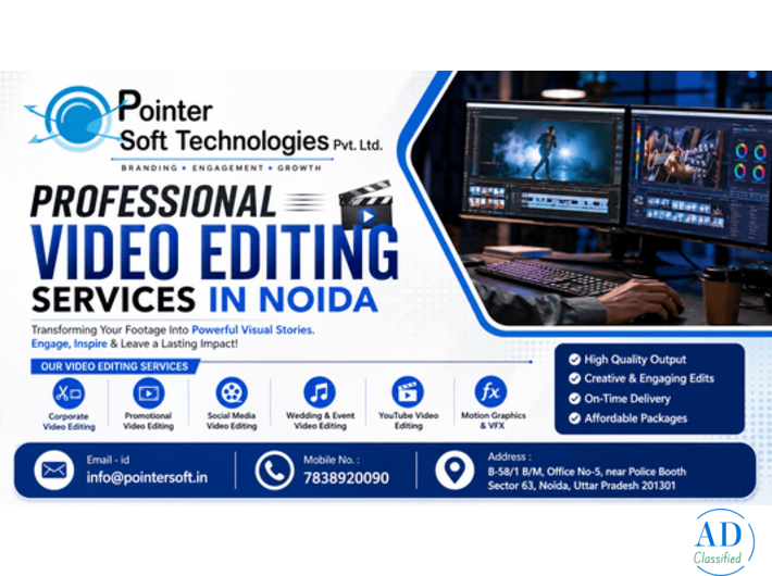 Video Editing Services in Noida